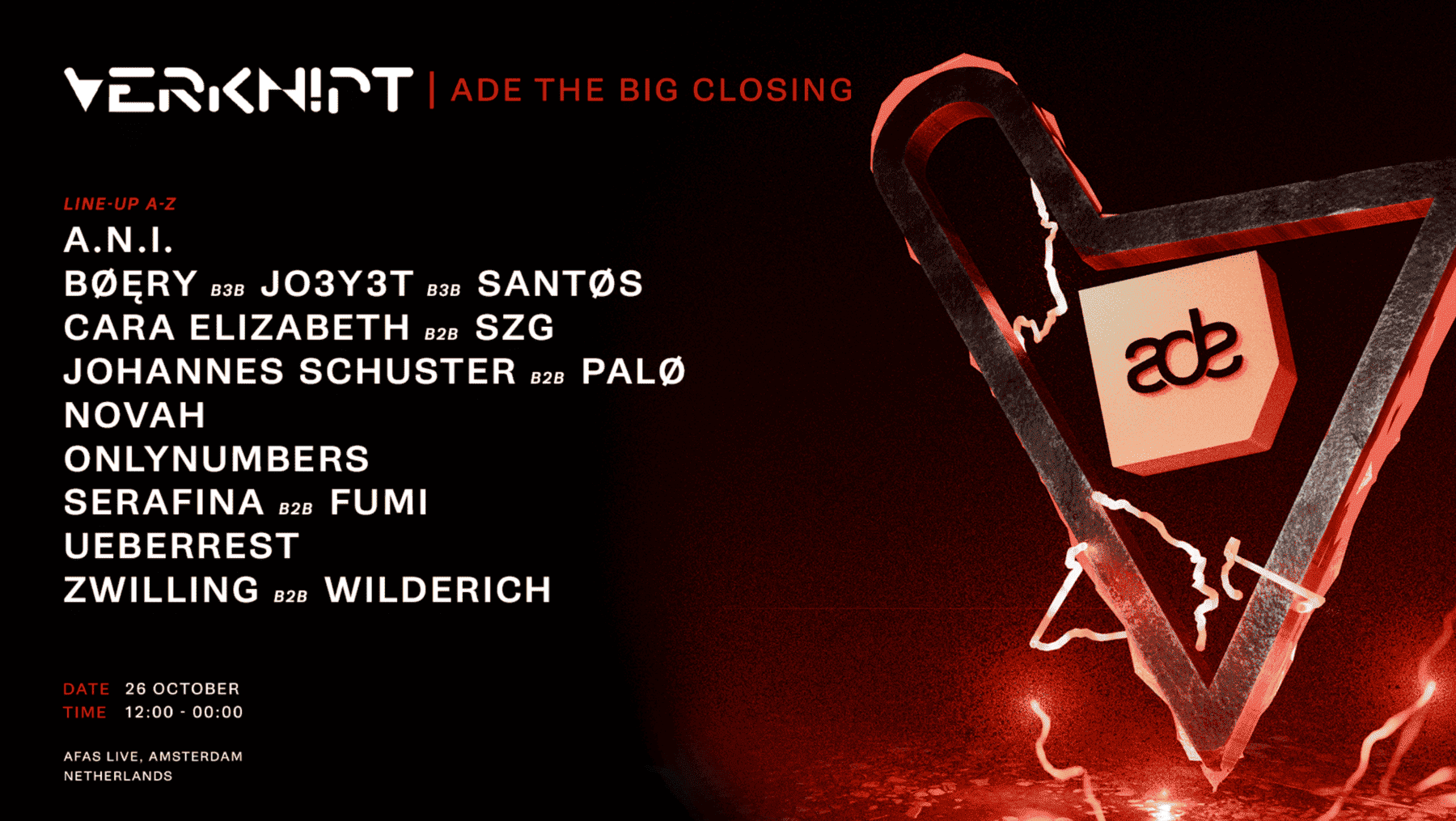 VERKNIPT ADE THE BIG CLOSING
