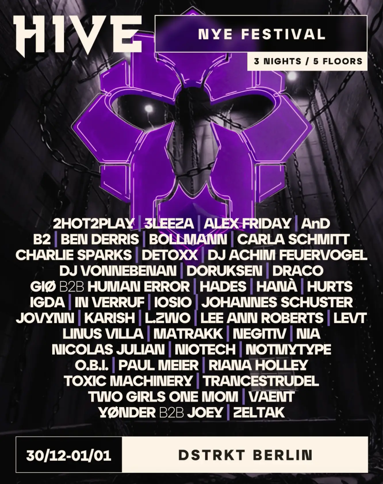 HIVE NYE 2026 @ DSTRKT BERLIN