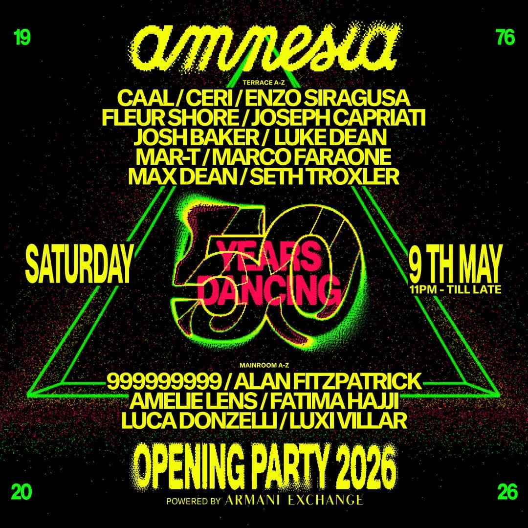 Amnesia Opening Party 2026