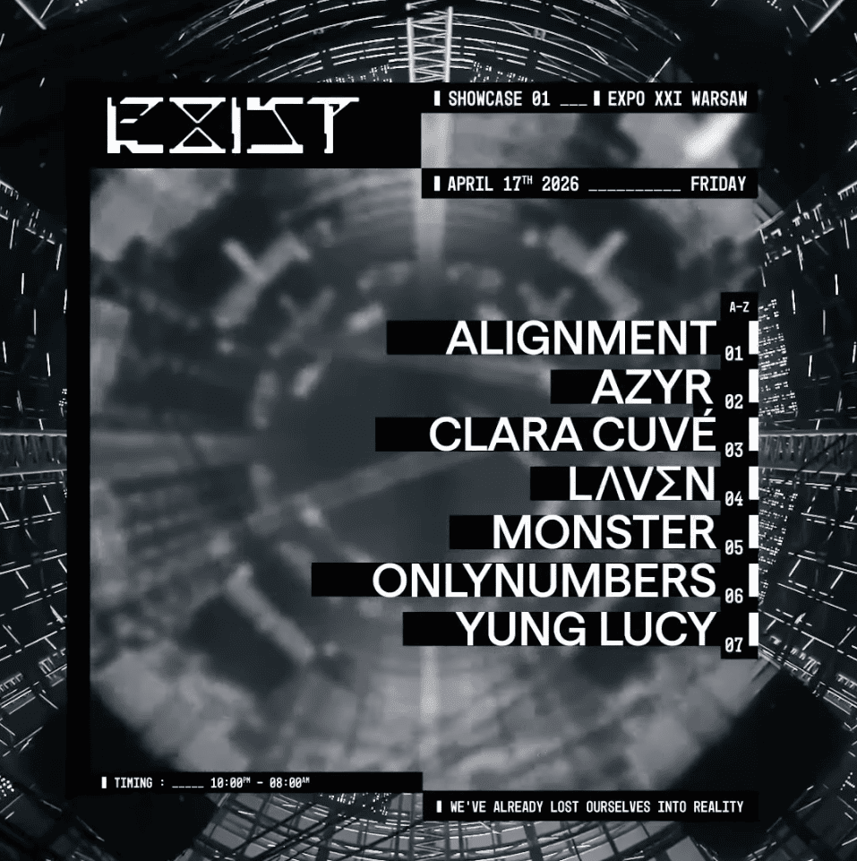 EXIST pres. AZYR, ALIGNMENT, ONLY NUMBERS, CLARA CUVÉ & MORE