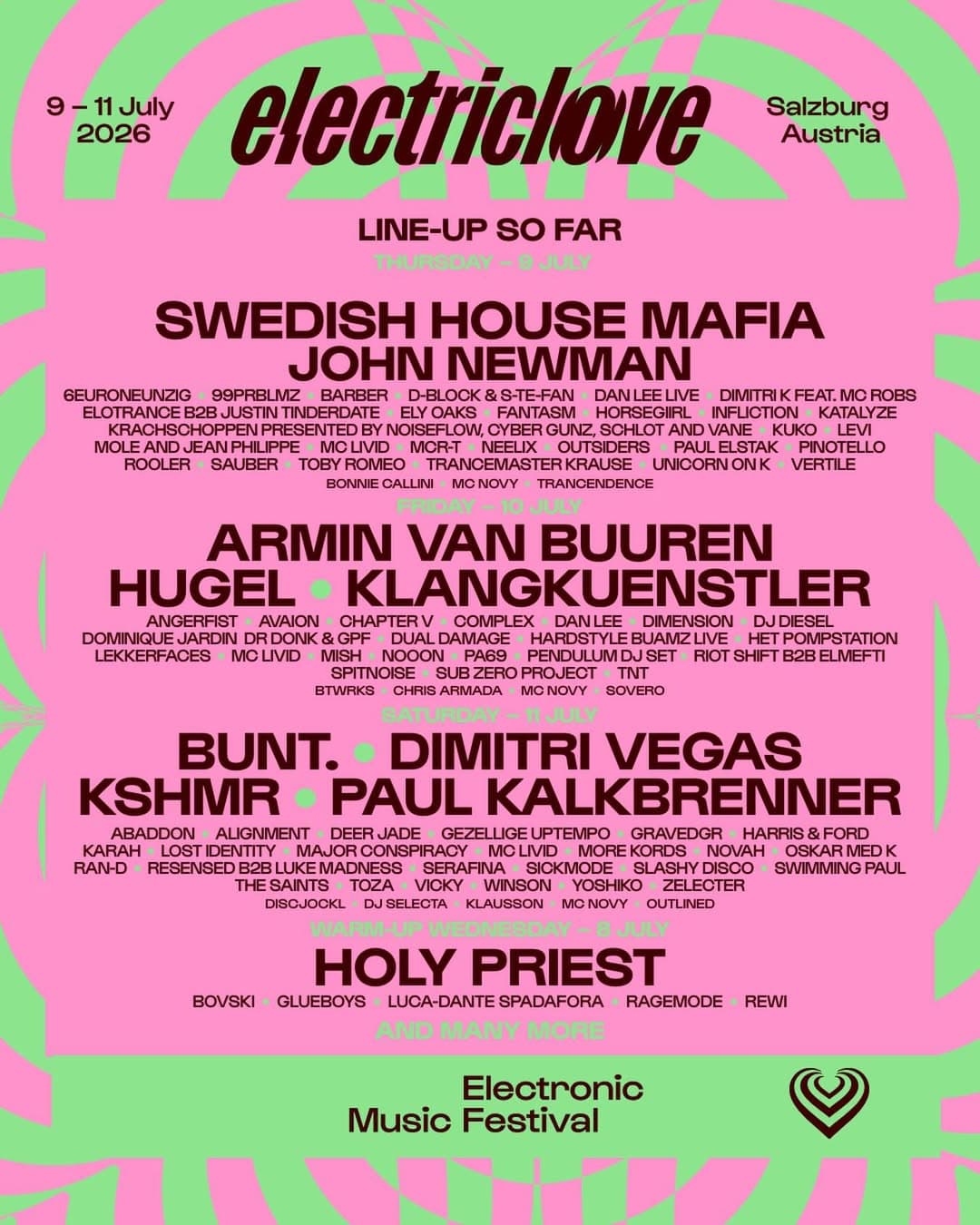 Electric Love Festival | 9-11 July 2026