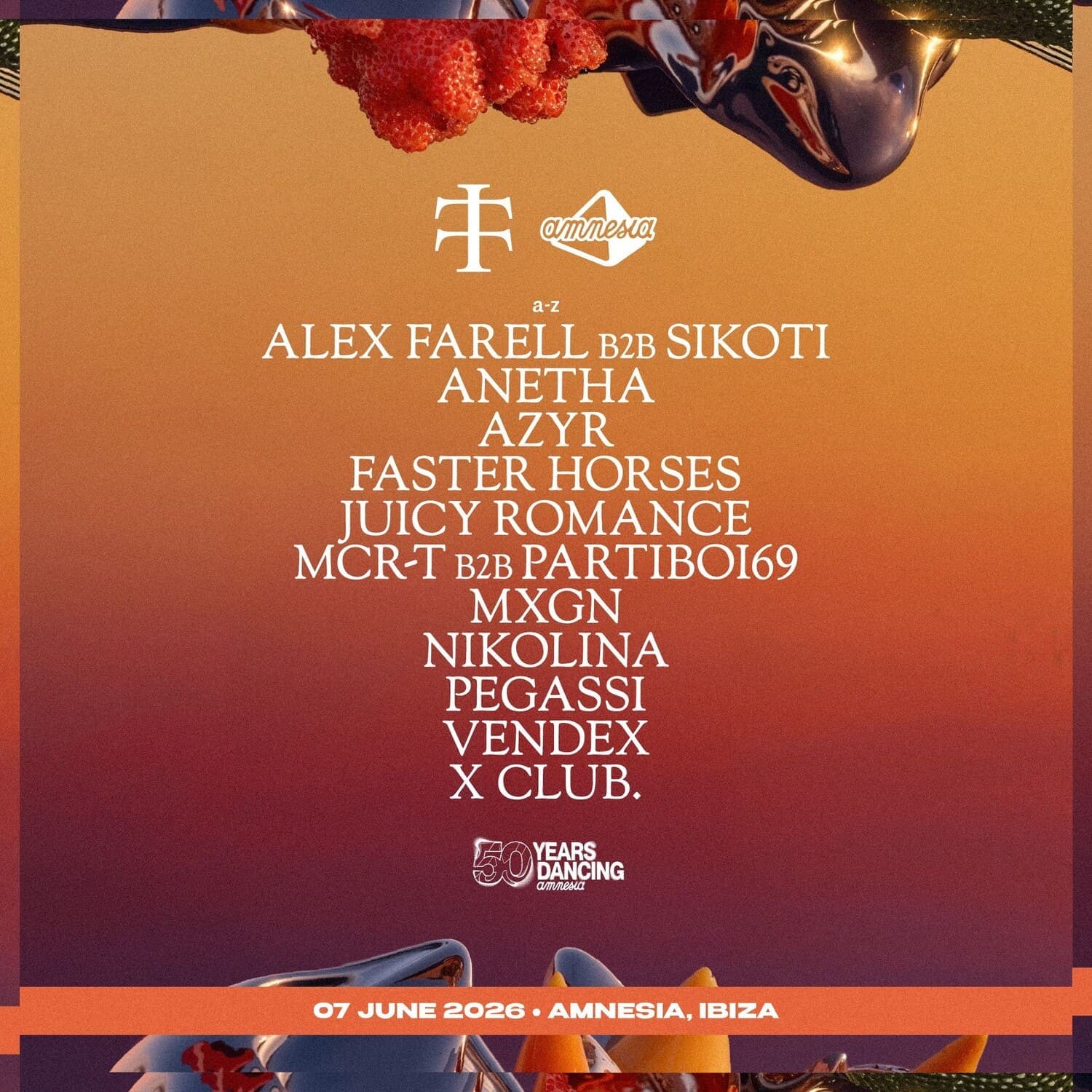Teletech Amnesia Ibiza 7th June 2026