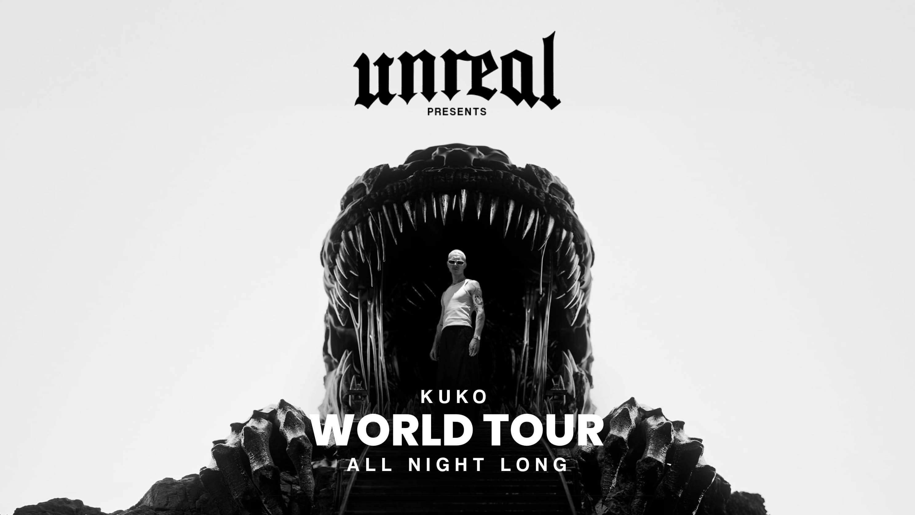 Unreal x KUKO World Tour Belgrade | 7 November 2026 (All Night Long) event poster